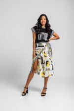 Μαύρο βαμβακερό μπλουζάκι με ριμπ ύφανση- La Faraona - Image 4