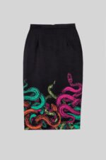 Φούστα με φερμουάρ στην πλάτη- Veneno - Image 2