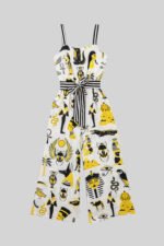 Oλόσωμη φόρμα με φαρδιές τιράντες-La Faraona - Image 2