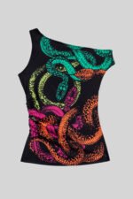 Ασύμμετρο μαύρο τοπ - Veneno - Image 2