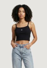 Κοντό τοπ από βαμβακερό καμί με ριμπ ύφανση - Image 7