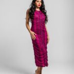 Μακρύ ντραπέ φόρεμα - Snake