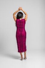 Μακρύ ντραπέ φόρεμα - Snake - Image 8