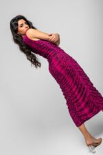 Μακρύ ντραπέ φόρεμα - Snake - Image 5