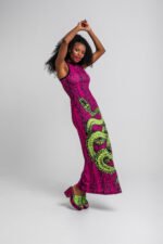 Μακρύ φόρεμα με αθλητική πλάτη- Snake - Image 8