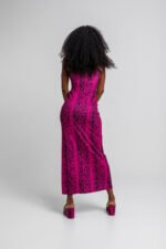 Μακρύ φόρεμα με αθλητική πλάτη- Snake - Image 6