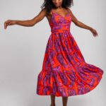 Μίντι φόρεμα με μπουστάκι