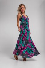 Φόρεμα midi με φερμουάρ - Nocturna