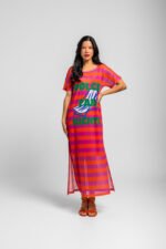 Ριγέ φόρεμα από τούλι - Dolce Far Niente