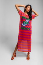 Ριγέ φόρεμα από τούλι - Dolce Far Niente - Image 4