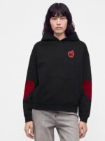 OVERSIZED BIG APPLE LOGO HOODIE