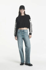 CROPPED STRIPED SWEATSHIRT - Εικόνα 2
