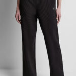 HIGH-RISE RIB TRACK PANTS