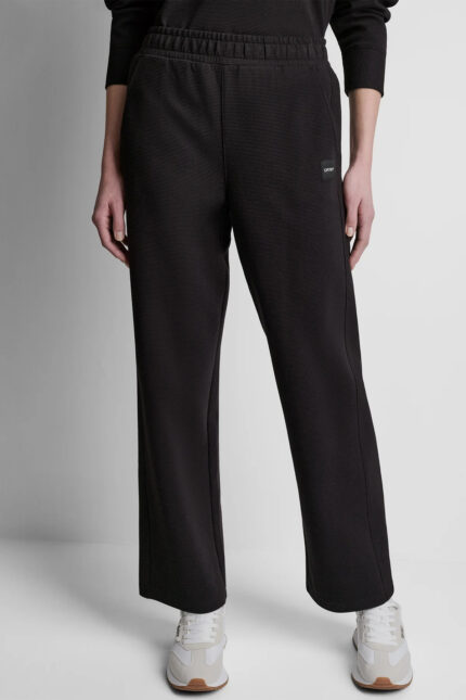 HIGH-RISE RIB TRACK PANTS