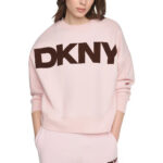 FLOCKED VARSITY LOGO SWEATSHIRT