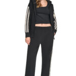 HIGH-RISE STRAIGHT LEG TRACK PANT