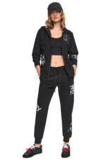 GRAFFITI RHINESTONE FULL-ZIP HOODIE - Image 6
