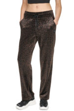 VELOUR ANIMAL PRINT MID-RISE PANT - Εικόνα 3