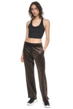 VELOUR ANIMAL PRINT MID-RISE PANT - Εικόνα 7