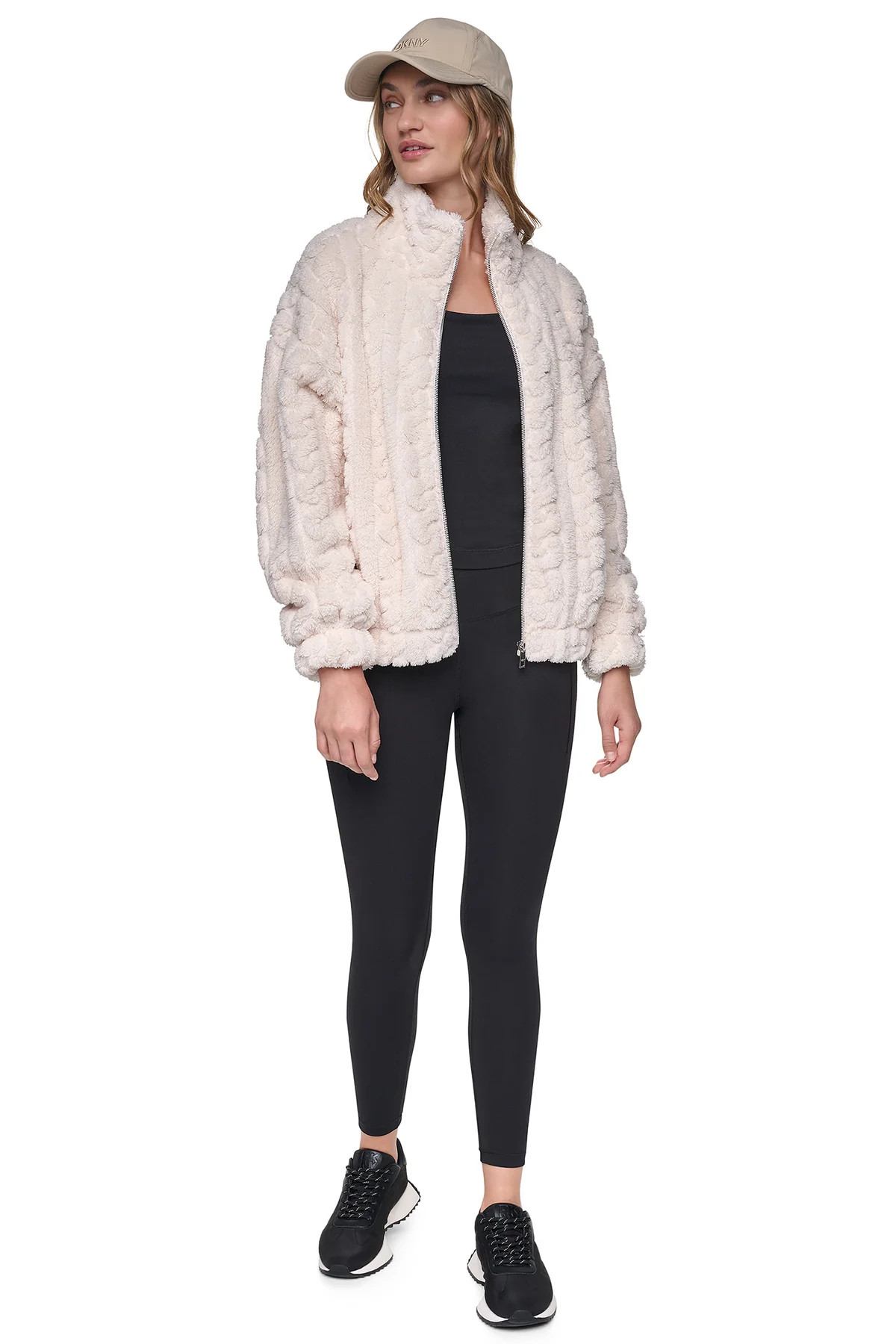 DKNYDP14426_40A_DP6J9737_G0H_RETAIL CABLE SHERPA FULL ZIP JACKET - Image 1
