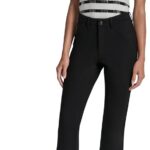 Mid Rise Fly Front 5 Pocket Slim