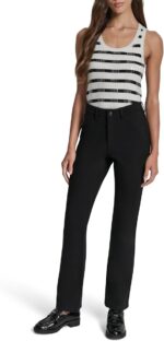 Mid Rise Fly Front 5 Pocket Slim