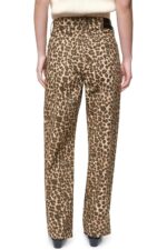 HIGH-RISE LEOPARD  WIDE LEG - Εικόνα 3