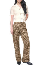 HIGH-RISE LEOPARD  WIDE LEG