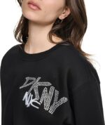 Graffiti Rhinestone Graphic Crewneck Pullover - Εικόνα 3