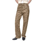 HIGH-RISE LEOPARD  WIDE LEG