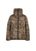 LEOPARD MIDI PUFFER