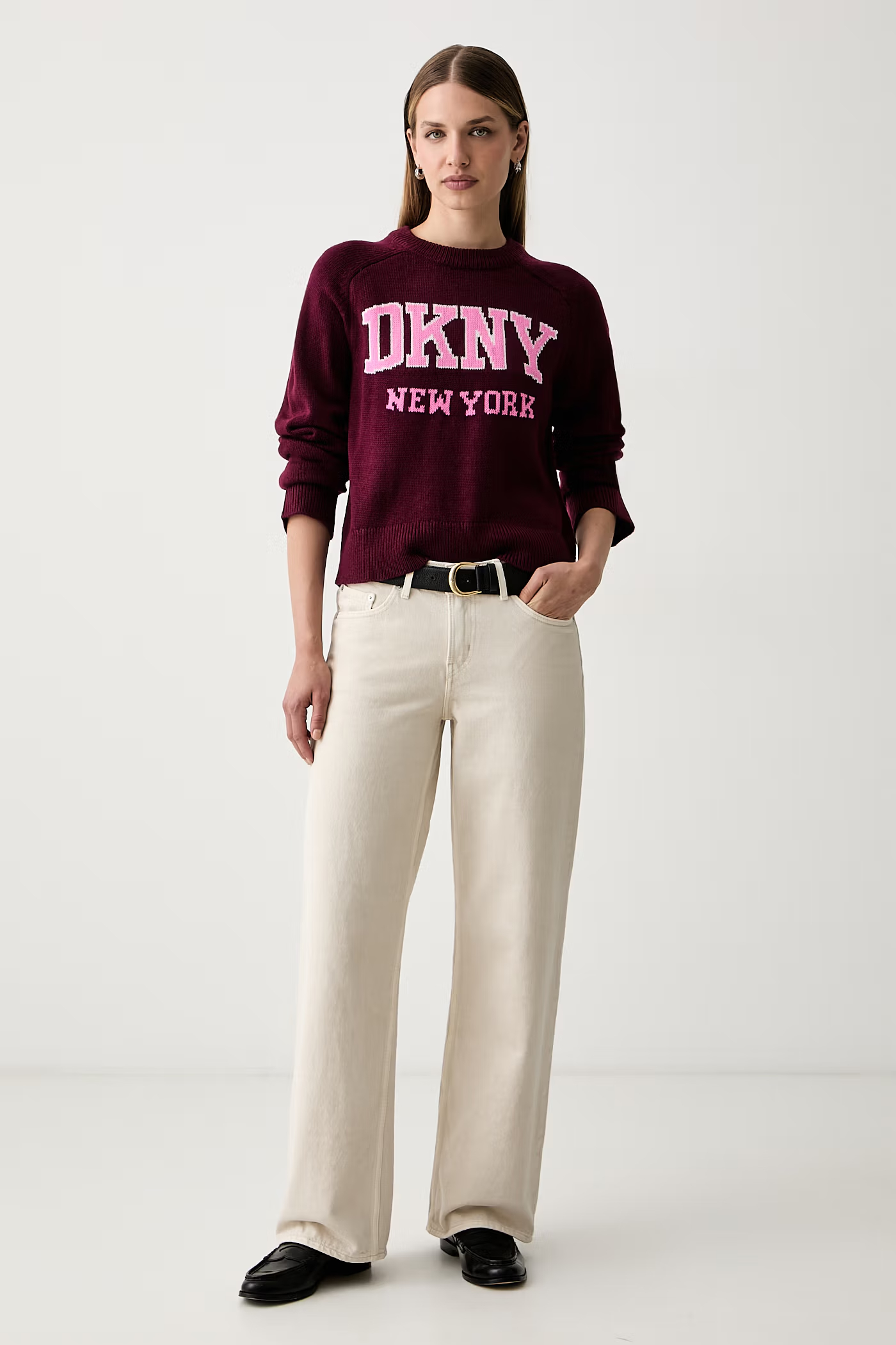 AW26-SWDYP3-93X_F2 BELL SLEEVE RAGLAN LOGO SWEATER - Image 1