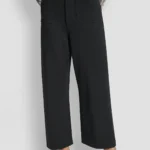 CROPPED HIGH-RISE WIDE-LEG PANT