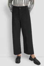 CROPPED HIGH-RISE WIDE-LEG PANT