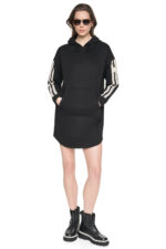 STRIPED MINI HOODIE DRESS - Εικόνα 3