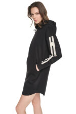 STRIPED MINI HOODIE DRESS - Εικόνα 5