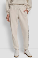 EXPLODED RHINESTONE VARISTY LOGO HIGH-RISE RELAXED
