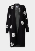 ALL OVER STACK LOGO LONG CARDIGAN - Εικόνα 2