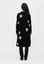 ALL OVER STACK LOGO LONG CARDIGAN - Εικόνα 7