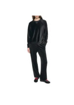 Logo rib velour blouse - Image 4