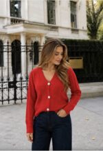 Ζακέτα με κουμπιά κόσμημα