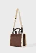 Γούνινη Γυναικεία Tote Τσάντα Suede - Image 9