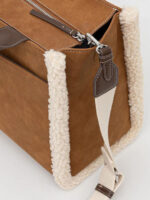 Γούνινη Γυναικεία Tote Τσάντα Suede - Image 3